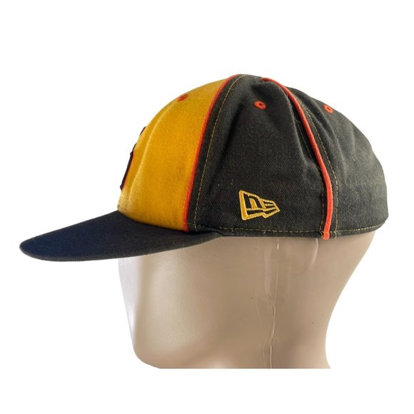 New Era Men's San Diego Padres Brown/Yellow Fitted Baseball Cap Hat Size 7 3/8 - Picture 2 of 6